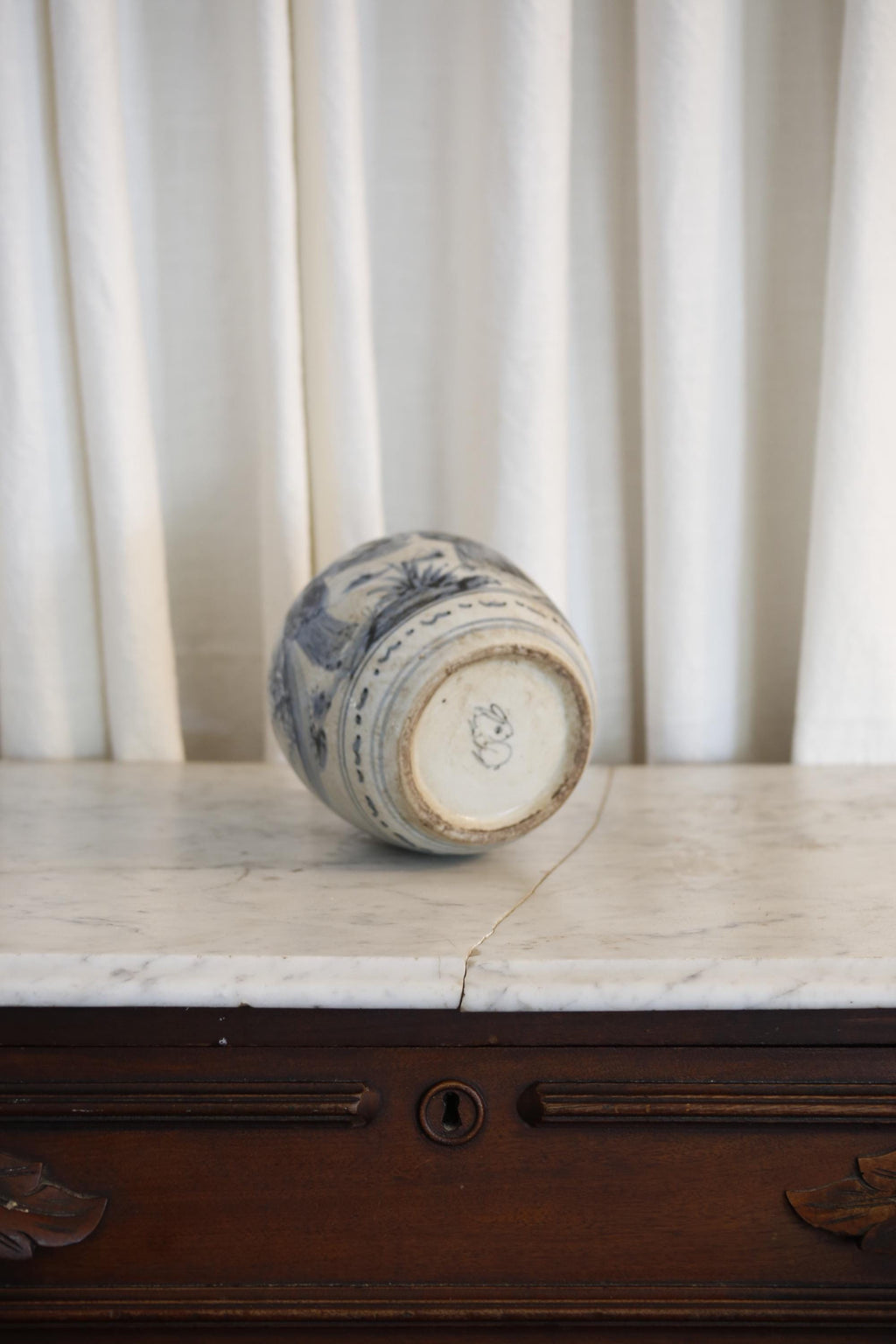 Hand Painted Chinese Porcelain Ginger Jar