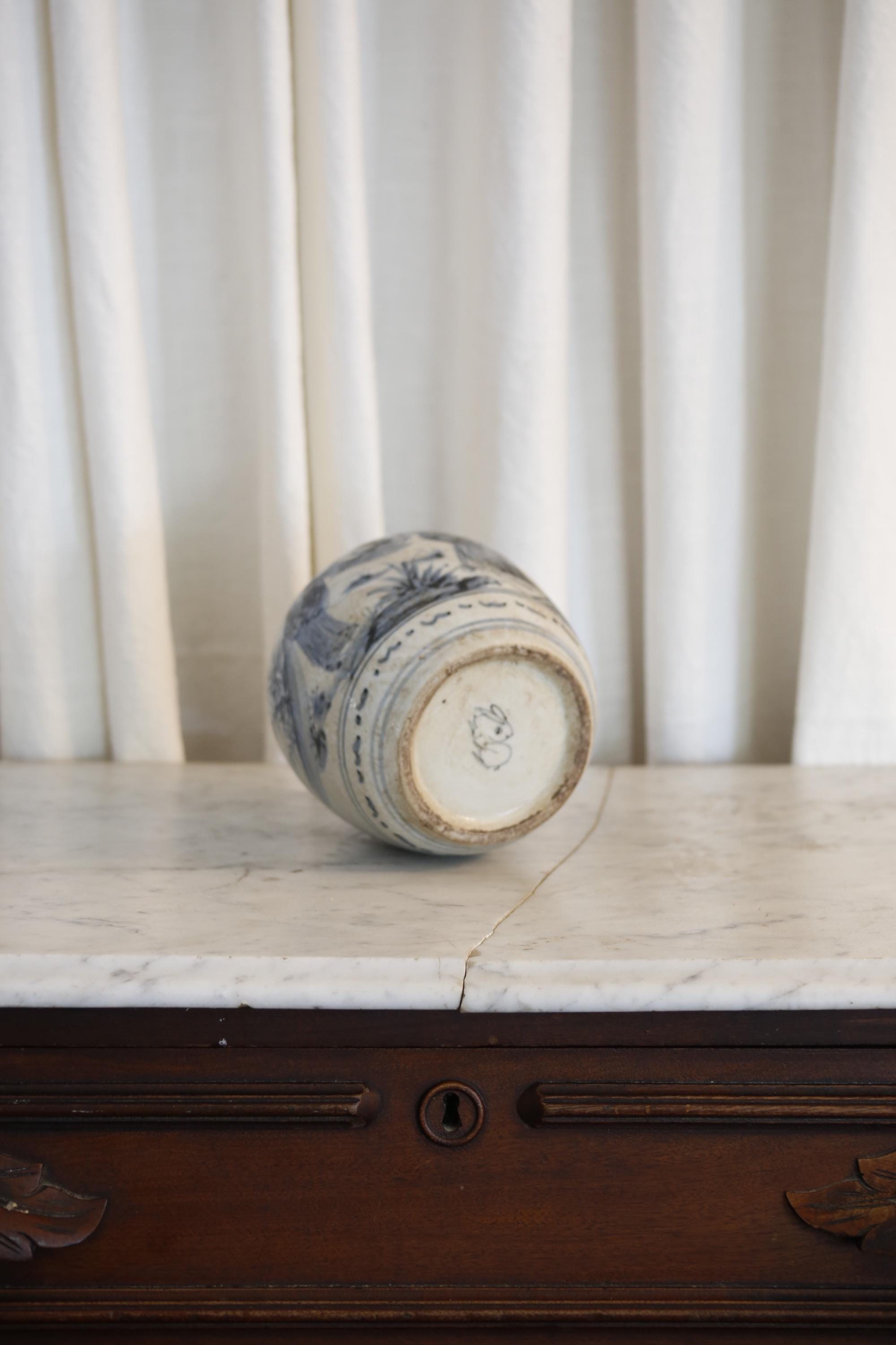 Hand Painted Chinese Porcelain Ginger Jar