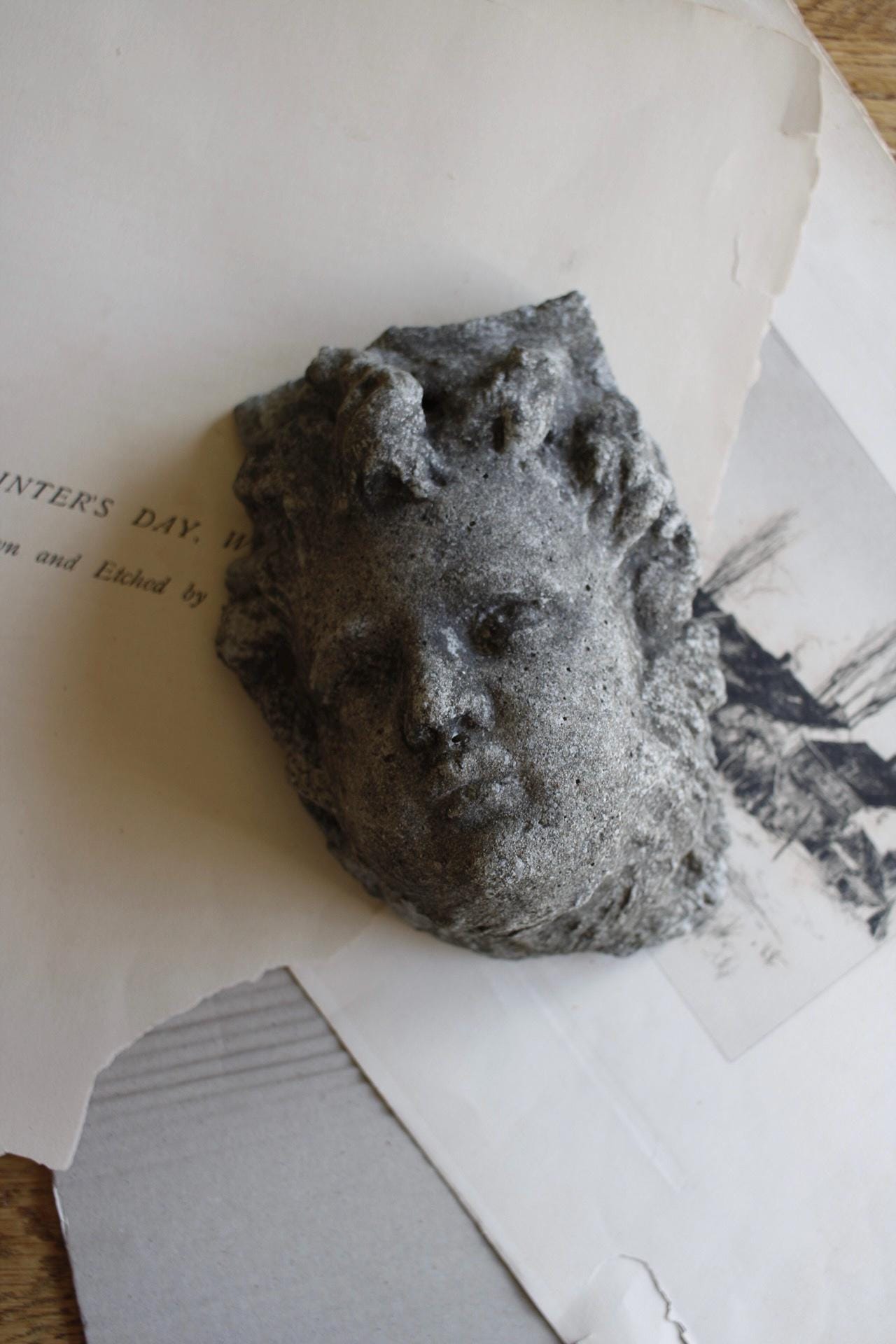 Cherub Stone Fragment