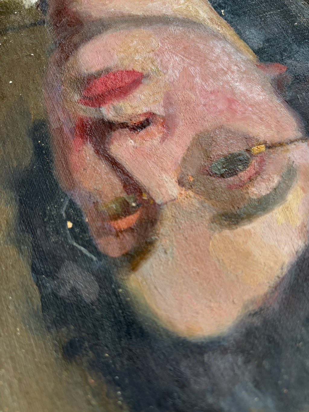 Oil Portrait Pianting of a Women with Collar