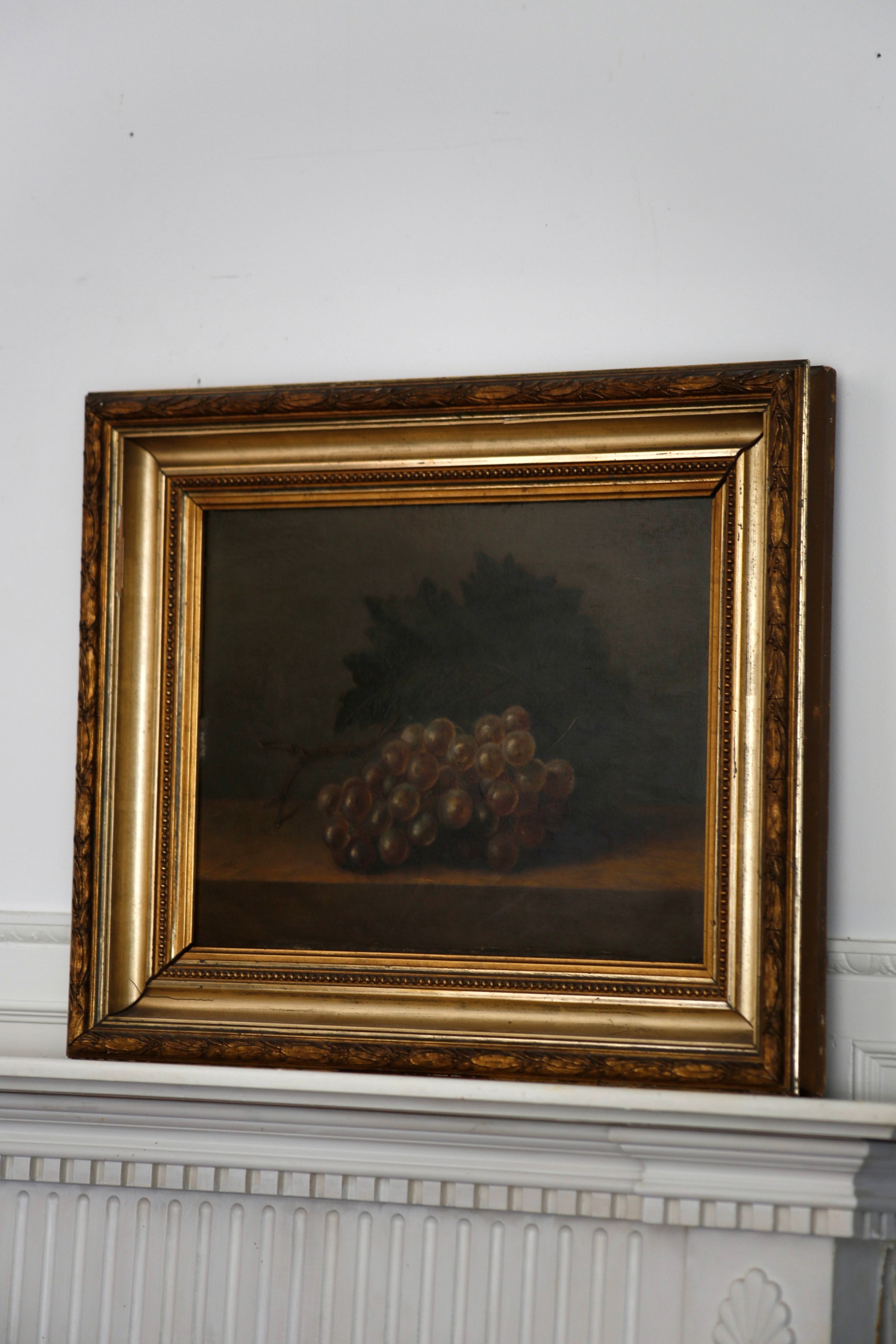 19th Century Dutch Grapes Fruit Study