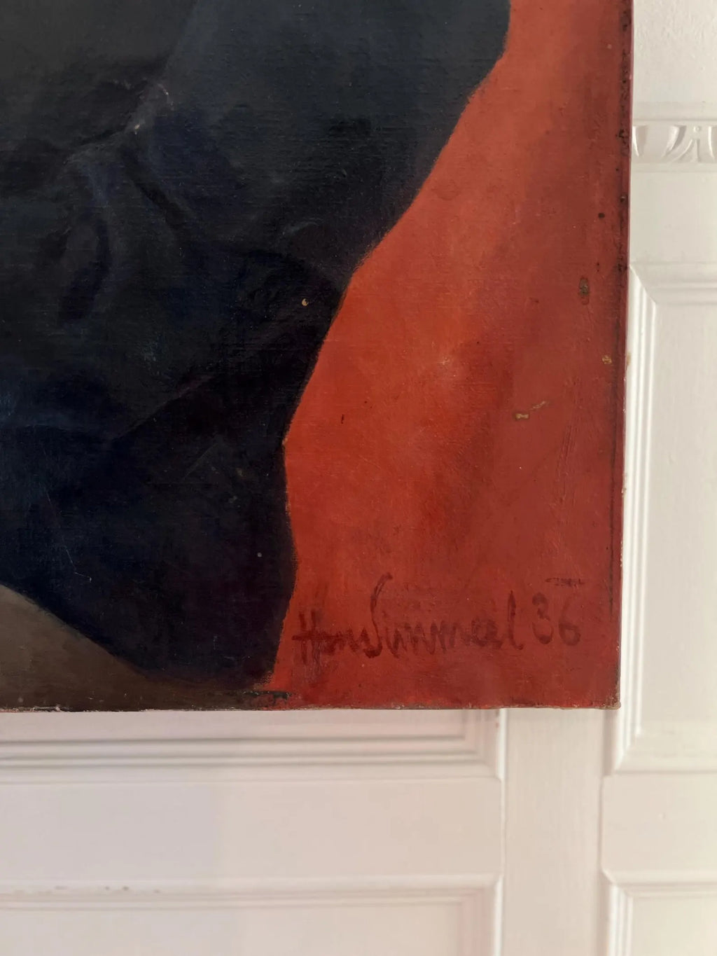 1936 Signed Oil Portrait by Hans Simmerl