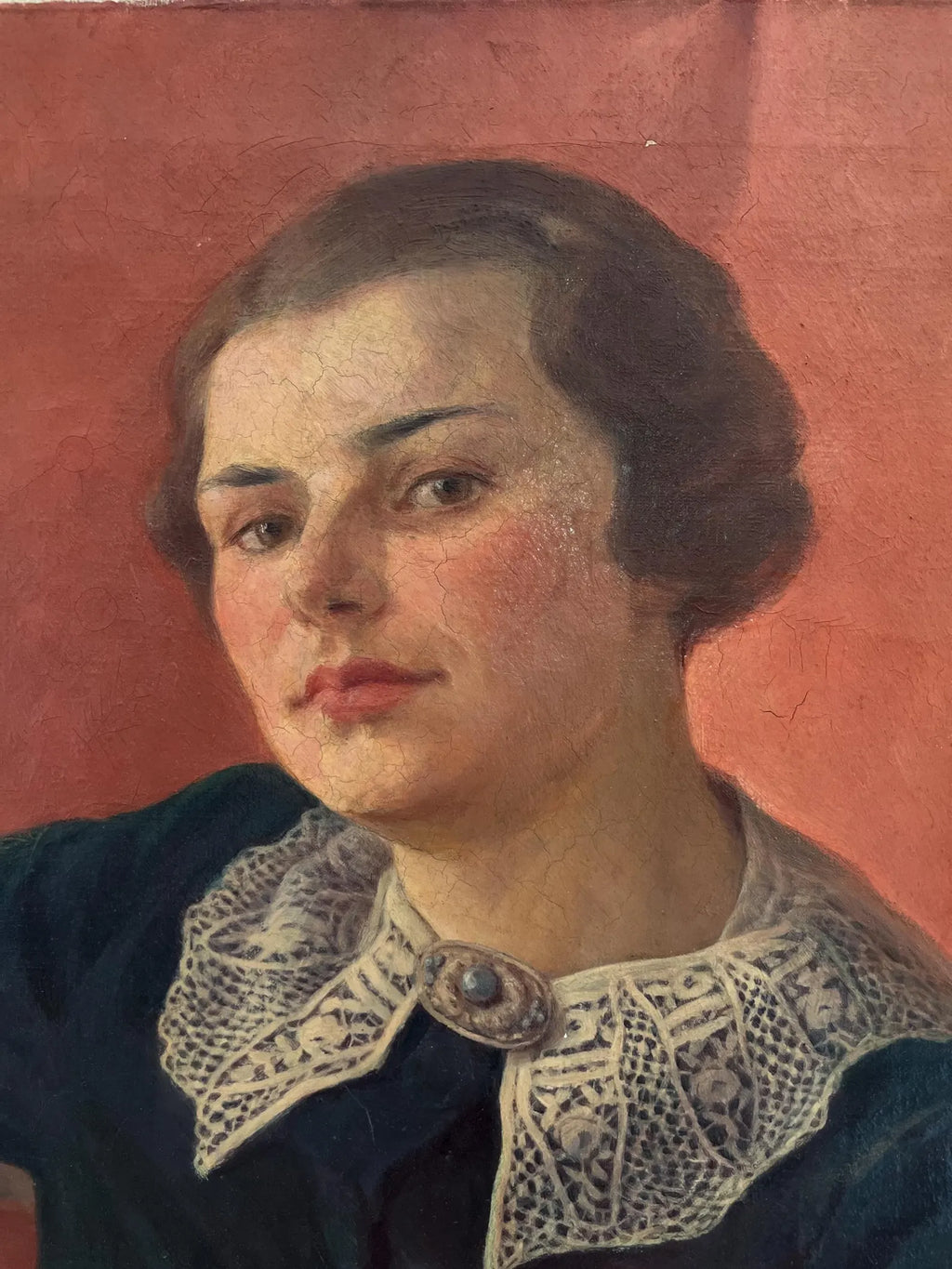1936 Signed Oil Portrait by Hans Simmerl